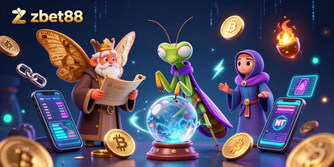 Experience thrilling bets at zbet88 with a vibrant digital casino environment and engaging characters.