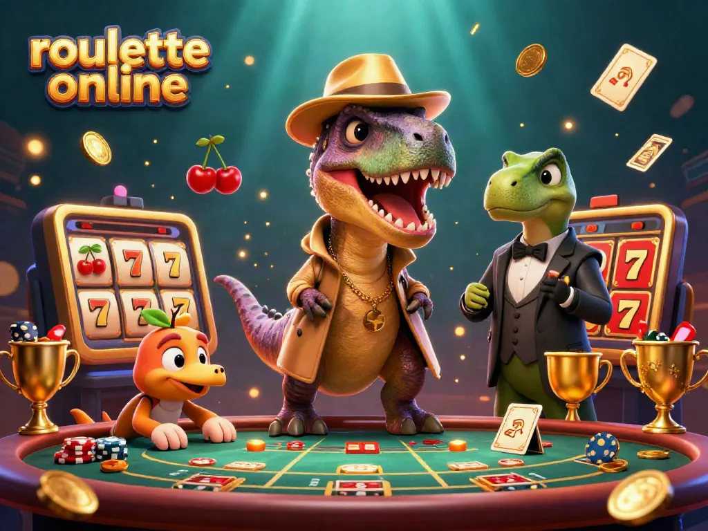Experience thrilling roullete online action with 3D cartoon characters and rich casino elements.
